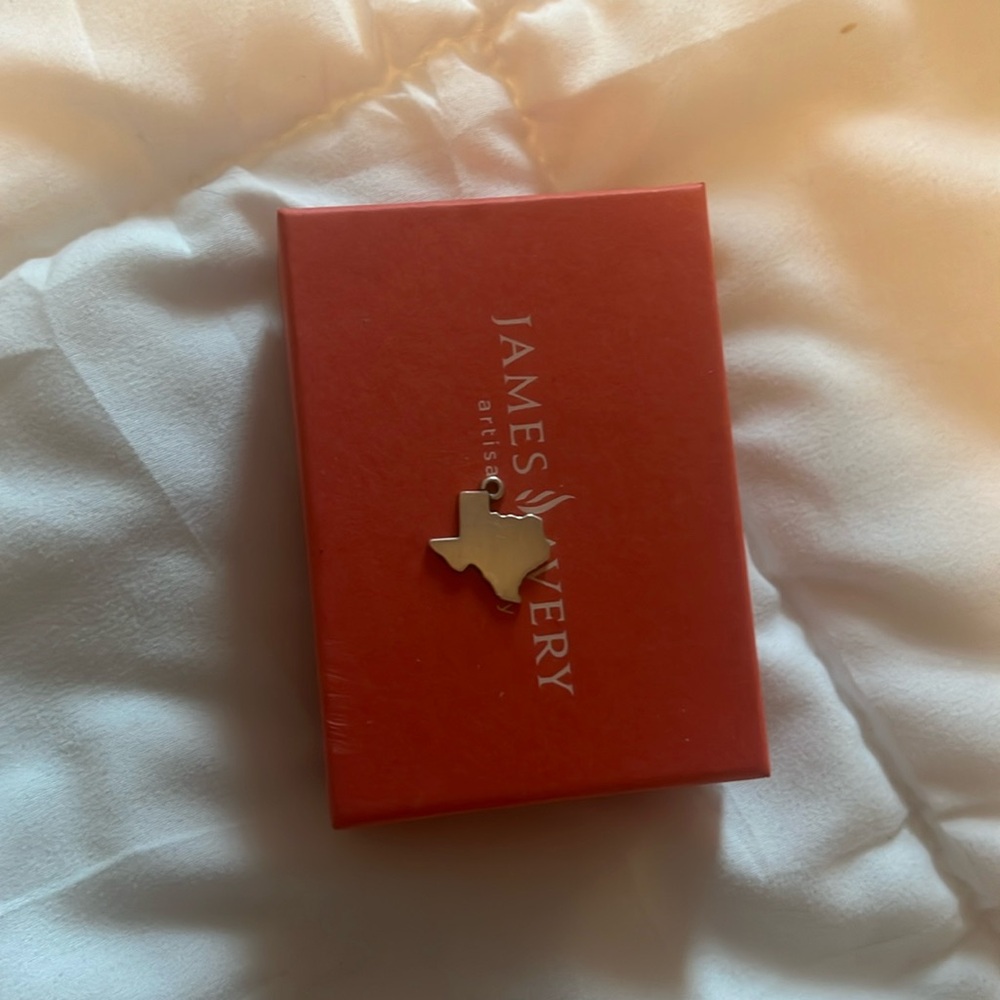 Retired James Avery silver Texas charm